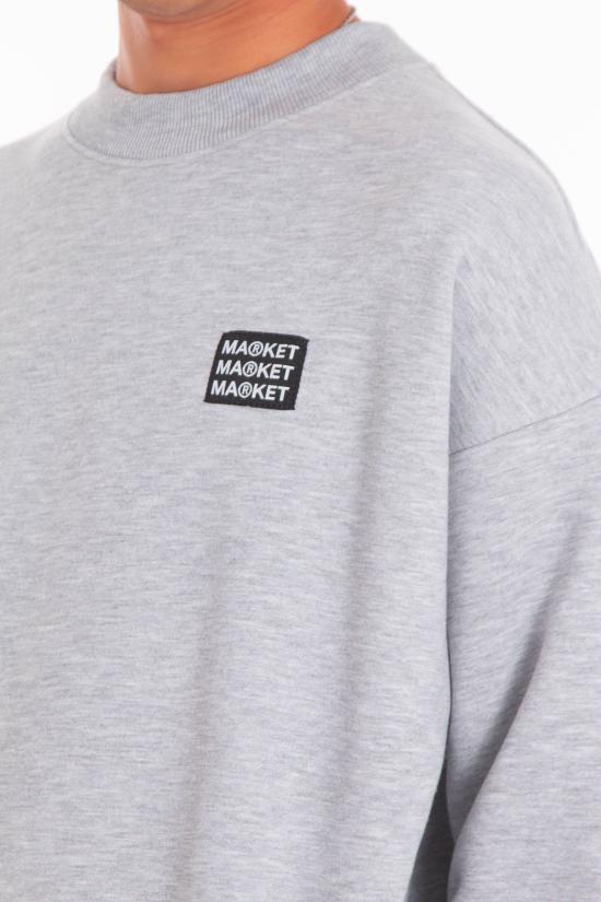 25FW 마켓 긴팔 티셔츠 F5MKMASW057 955 Grey - MARKET