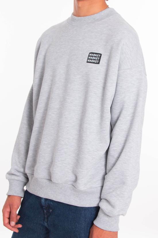 25FW 마켓 긴팔 티셔츠 F5MKMASW057 955 Grey - MARKET