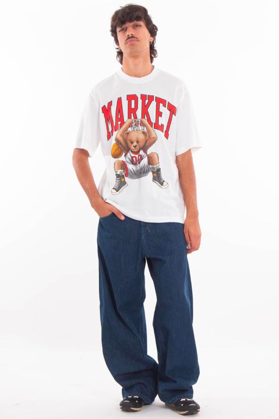 25FW 마켓 반팔 티셔츠 F5MKMATH027 001 White - MARKET