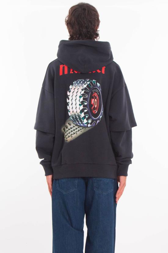 25FW 마켓 긴팔 티셔츠 F5MKMAHS017 950 Black - MARKET