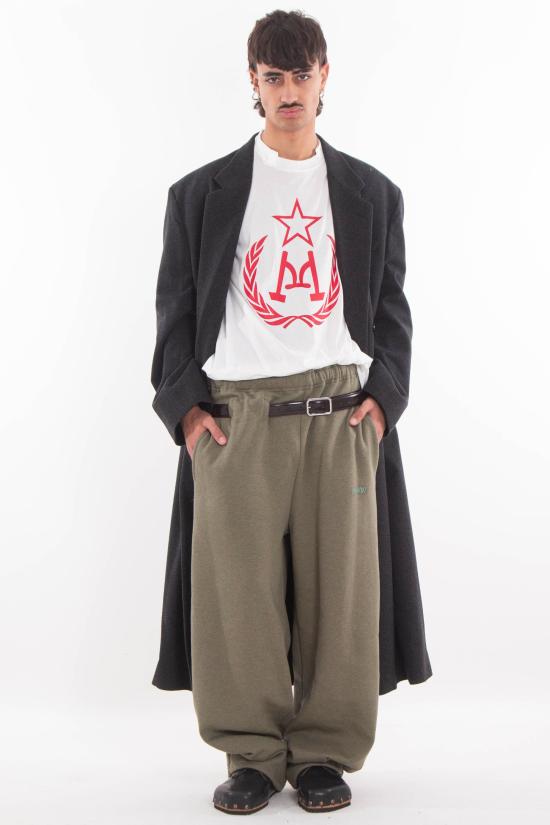 25FW 마리아노 스트레이트 팬츠 MGFW25PA05012 3282 Green - MAGLIANO