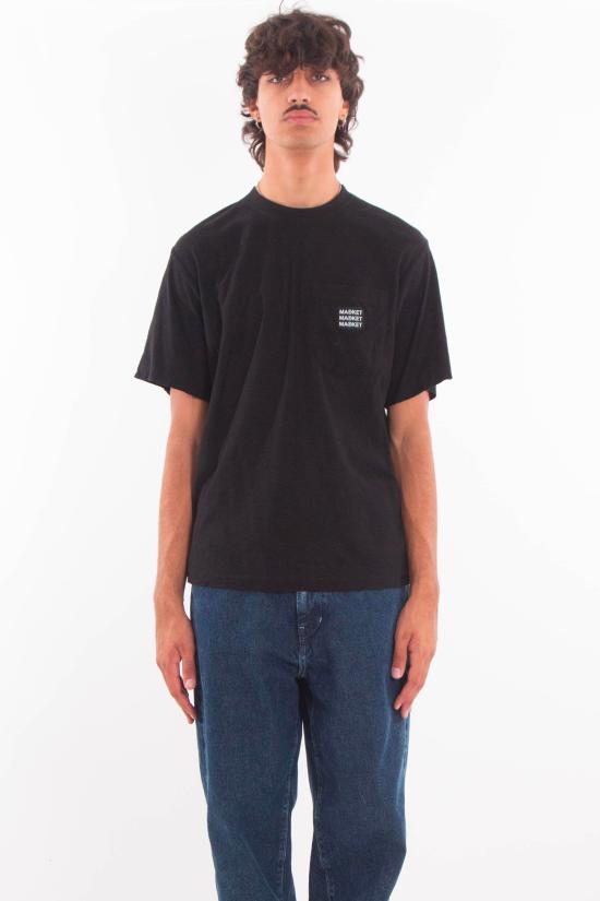 25FW 마켓 반팔 티셔츠 F5MKMATH058 110 Black