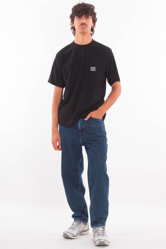 25FW 마켓 반팔 티셔츠 F5MKMATH058 110 Black - MARKET