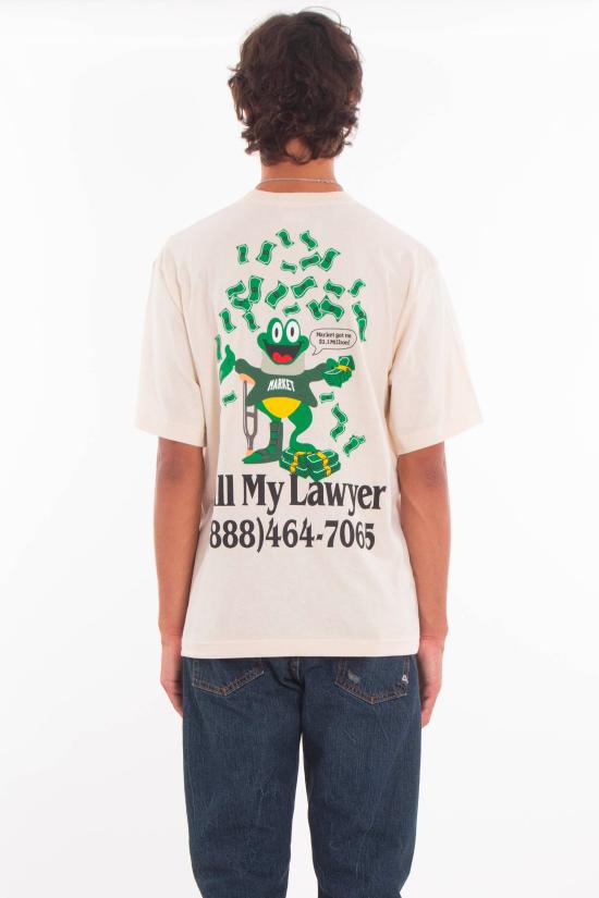 25FW 마켓 반팔 티셔츠 F5MKMATH022 012 White - MARKET