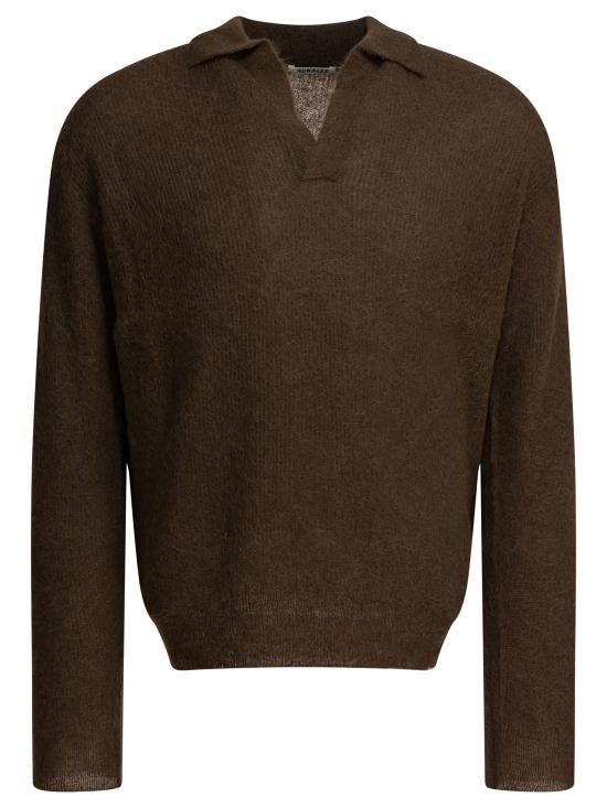 25FW 오라리 스웨터 A25AP02AKDARK BROWN Brown