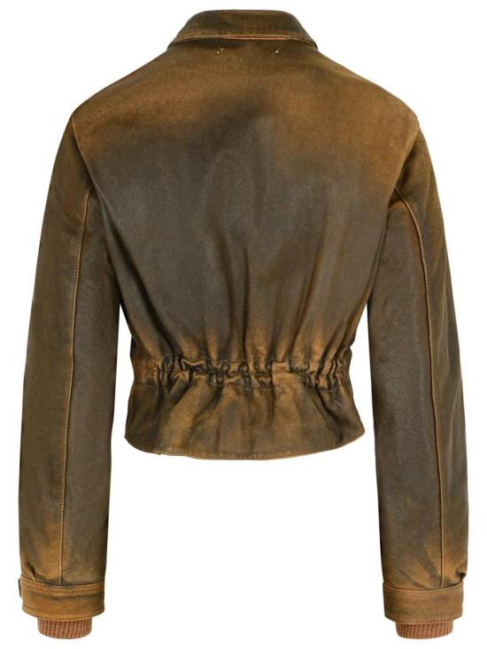 25FW 골든구스 가죽 자켓 GWP02376 P00216590108 BROWN - GOLDEN GOOSE