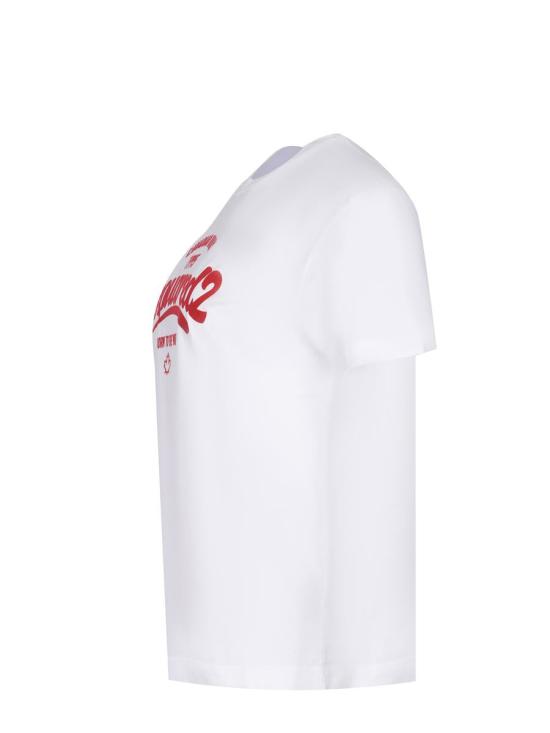 25FW 디스퀘어드2 반팔 티셔츠 S75GD0488D20035 100 WHITE - DSQUARED2