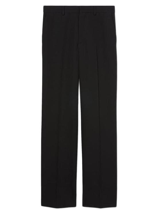 25SS 구찌 사이드 로고 자수 울 모헤어 팬츠  800108ZARRR1000 Nero Black