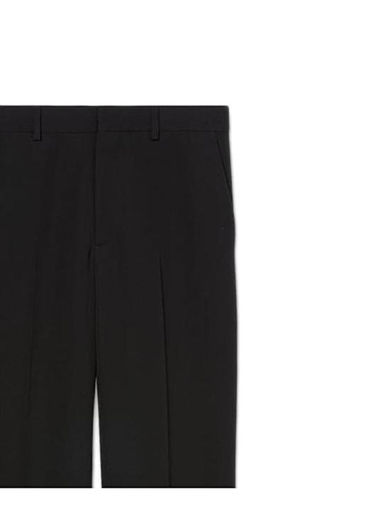 25SS 구찌 사이드 로고 자수 울 모헤어 팬츠  800108ZARRR1000 Nero Black - GUCCI