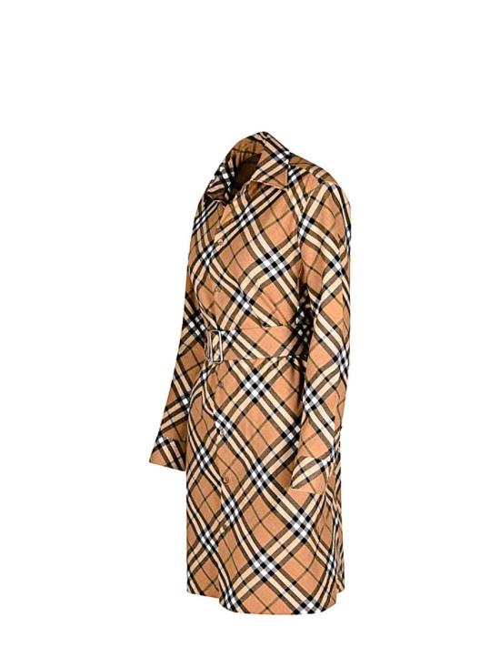 25SS 버버리 체크 울 블렌드 셔츠 드레스  8095080C1202 Marrone Brown - BURBERRY
