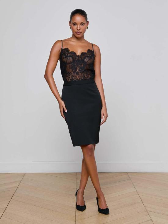  라장스 미디 스커트 올리비아 펜슬 스커트