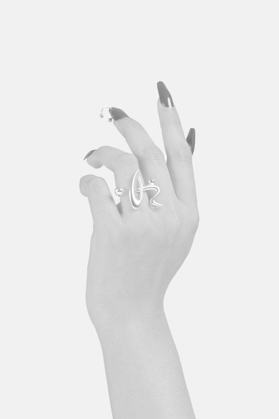  한나 주웻 반지 한나 주잇 스털링 사이버 링 - HANNAH JEWETT