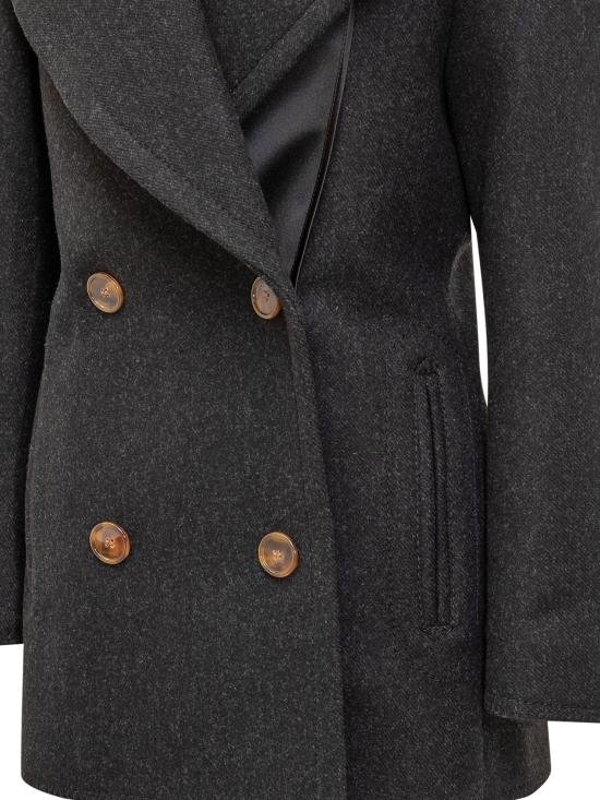 25FW 랑방 트렌치 코트 RWCO00016120H25 18 ANTHRACITE - LANVIN