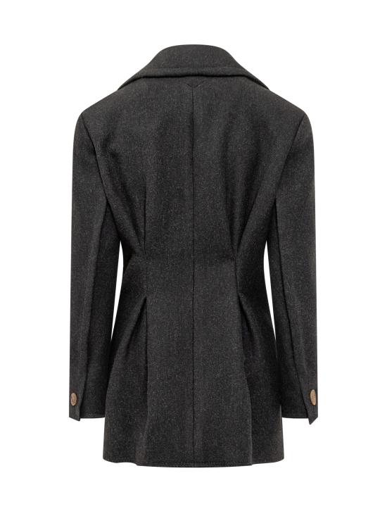 25FW 랑방 트렌치 코트 RWCO00016120H25 18 ANTHRACITE - LANVIN