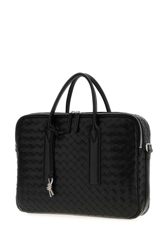 25FW 보테가베네타 브리프케이스 766361V2HL1 8803 Black - BOTTEGA VENETA