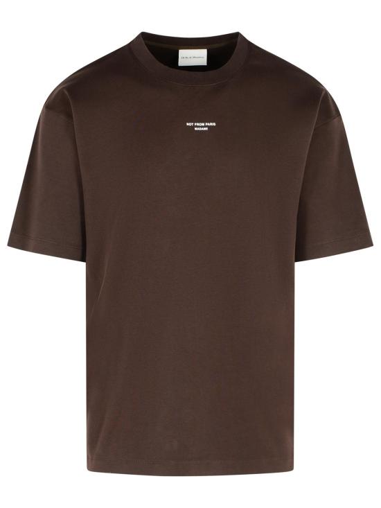 25FW 드롤드무슈 폴로 티셔츠 I TS202 CO002DBN Brown