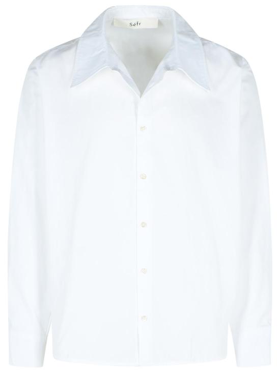 25FW 세퍼 긴팔 셔츠 MFW25TRINOWHIWHITE FINE POPLIN White