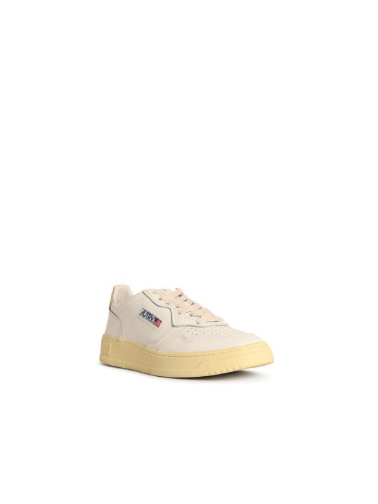 25FW 오트리 메달리스트 로우 레더 스니커즈 AULWLL87 White - AUTRY