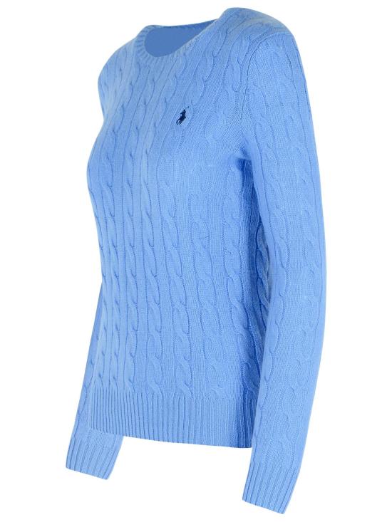 26SS 폴로 랄프로렌 폴로 자수 케이블 니트 스웨터 211971865004 Blue - POLO RALPH LAUREN