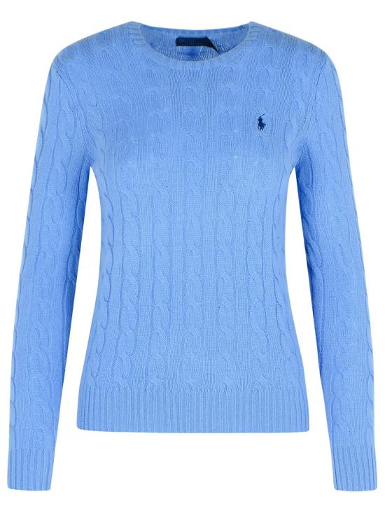 26SS 폴로 랄프로렌 폴로 자수 케이블 니트 스웨터 211971865004 Blue