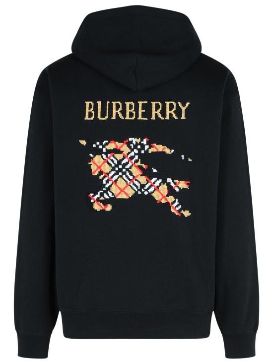 25FW 버버리 EKD 후드 스웨트셔츠 블랙 8110938A1189 Black - BURBERRY