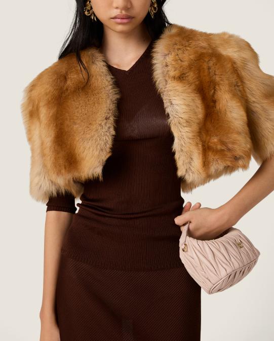 25FW 미우미우 스웨터 MML01BSOOO18BQ F0324 CACAO - MIU MIU