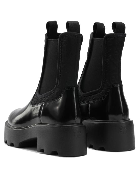 25FW 토리버치 T 모노그램 첼시 부츠 177079004 Black - TORY BURCH