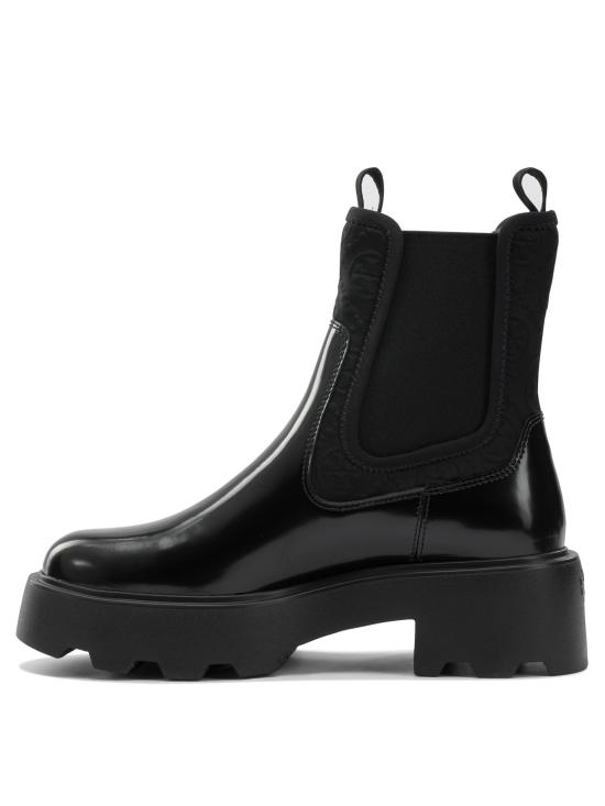25FW 토리버치 T 모노그램 첼시 부츠 177079004 Black - TORY BURCH