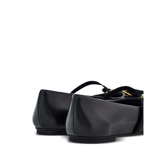 26SS 살바토레 페라가모 바라 보우 발레 플랫 01H345 0768868 1C NERO BLACK - SALVATORE FERRAGAMO