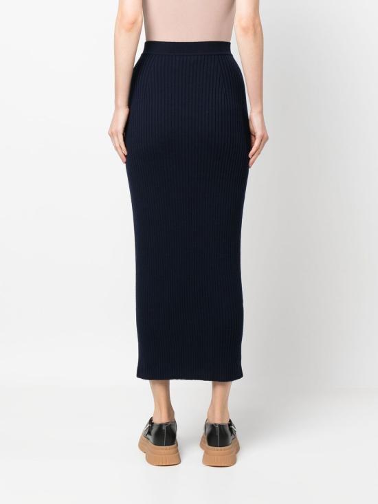  끌로에 미디 스커트 CHC22AMJ21 6504C4 Blue - CHLOE