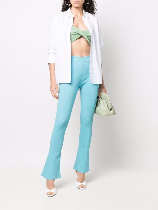  자크뮈스 스트레이트 팬츠 221KN045 2027TURQUOISE Clear Blue - JACQUEMUS
