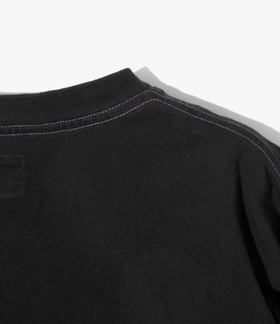  니들스 긴팔 티셔츠 L/S 포켓 티셔츠 코튼 저지 티셔츠 - NEEDLES