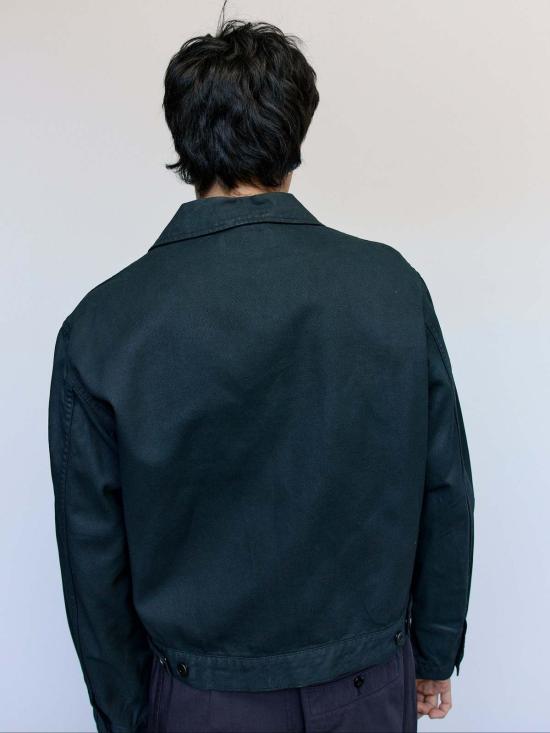  르메르 데님 자켓 콜 코팅 데님 트러커 재킷 - LEMAIRE