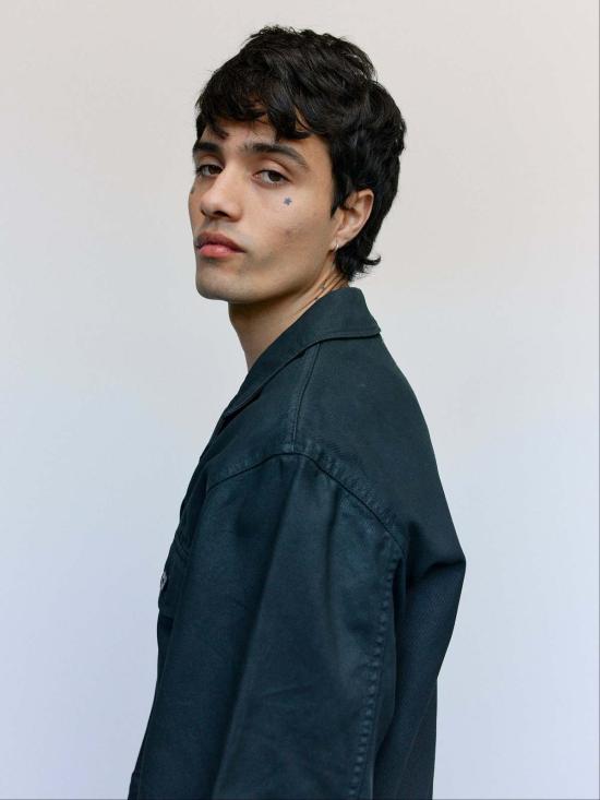  르메르 데님 자켓 콜 코팅 데님 트러커 재킷 - LEMAIRE