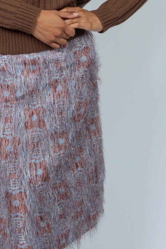  오디 미디 스커트 스커트 노르딕 블루 - ODEEH