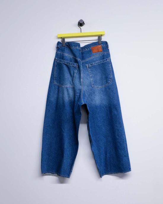  카미엘 포트젠스 데님 팬츠 Camiel Fortgens 블루 워시드  빅 진 - CAMIEL FORTGENS