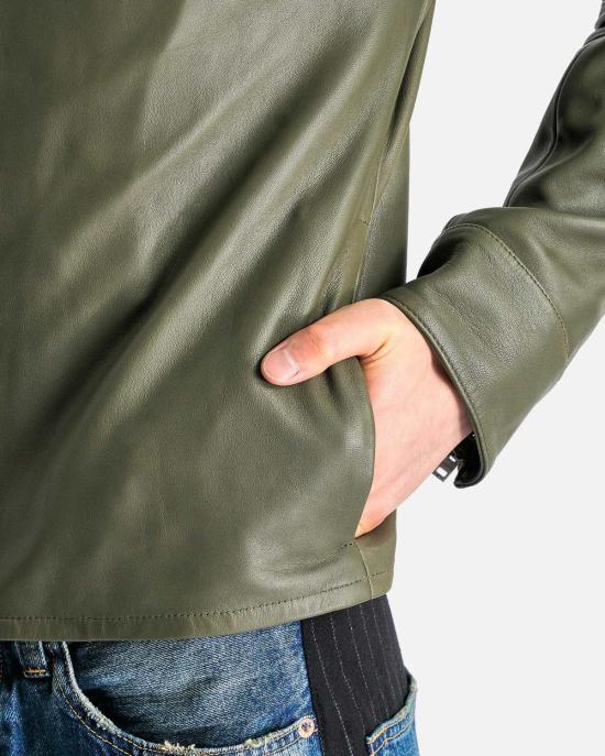  아크네 스튜디오 가죽 자켓 레더 지퍼업 재킷 - ACNE STUDIOS