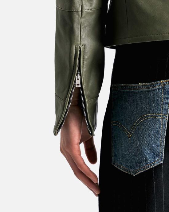  아크네 스튜디오 가죽 자켓 레더 지퍼업 재킷 - ACNE STUDIOS