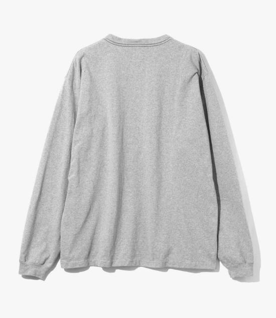 니들스 긴팔 티셔츠 L/S 포켓 티셔츠 코튼 저지 - NEEDLES