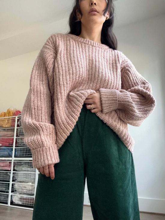  르 본 숍 크롭 팬츠 르 봉샵 코듀로이 아크 팬츠 포레 - Le Bon Shoppe