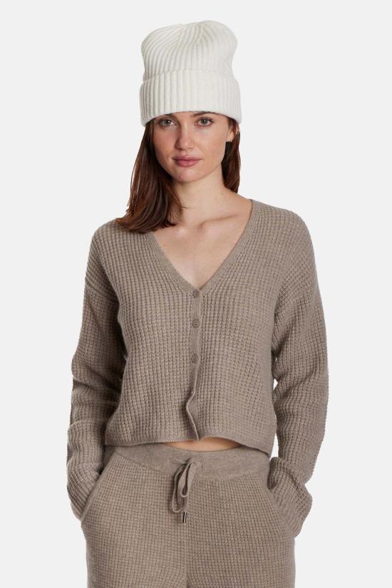  더 타일 클럽 가디건 타일 클럽 캐롤라인 캐시미어 와플 카디건 - THE TILE CLUB