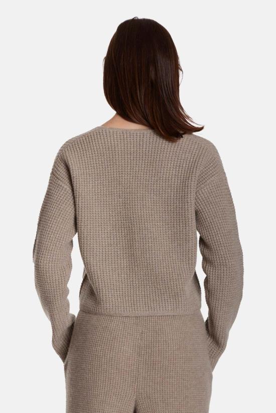  더 타일 클럽 가디건 타일 클럽 캐롤라인 캐시미어 와플 카디건 - THE TILE CLUB