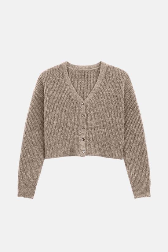  더 타일 클럽 가디건 타일 클럽 캐롤라인 캐시미어 와플 카디건