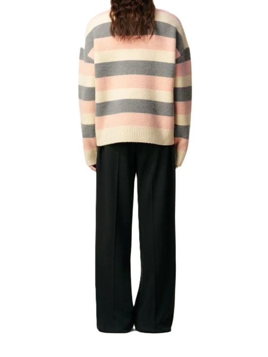 25FW 아미 긴팔 티셔츠 H25UKS841 KN0126GRISPOUDREECRU Multicolor - AMI