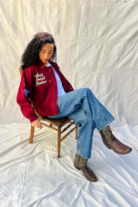  Davi & Dani 봄버 자켓 다비 & 다니 웨스트 리그 바시티 러브 바머 - OTHER BRANDS