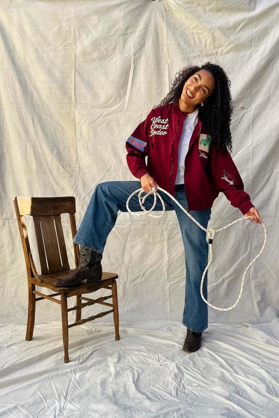  Davi & Dani 봄버 자켓 다비 & 다니 웨스트 리그 바시티 러브 바머 - OTHER BRANDS