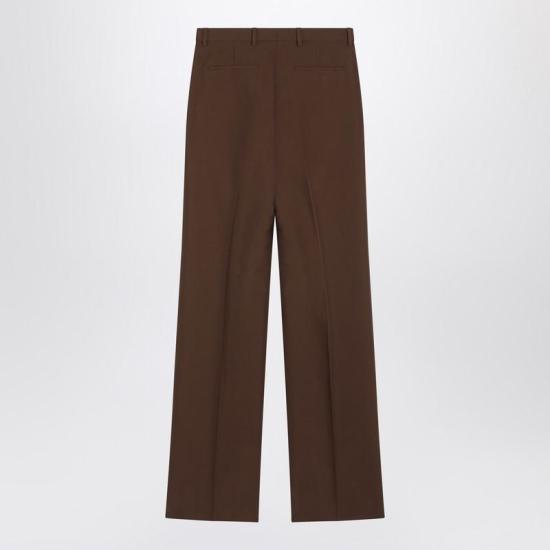 25FW 구찌 테크니컬 파나마 팬츠 테크니컬 파나마  845357ZAFKB R GUC 2046 BROWN - GUCCI