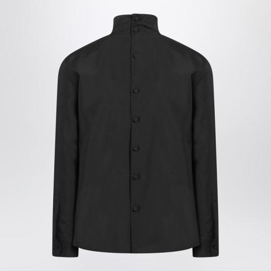 25FW 구찌 테크니컬 파나마 셔츠 850332ZAFKB R GUC 1000 Black - GUCCI