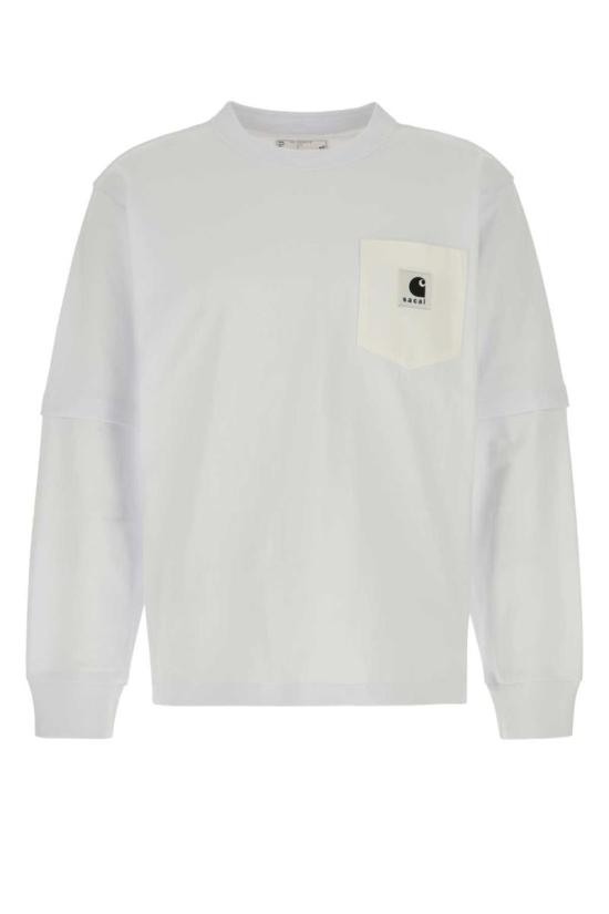 25FW 사카이 긴팔 티셔츠 2500994S 101 WHITE