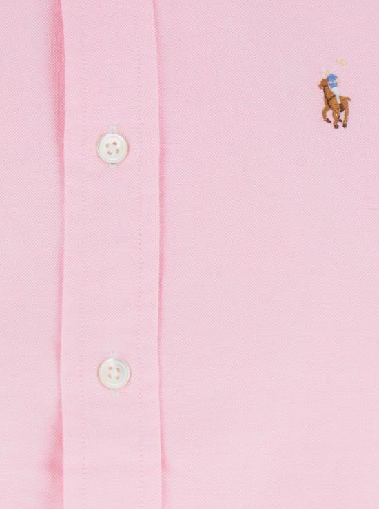 25FW 폴로 랄프로렌 슬림 핏 스트라이프 옥스포드 셔츠 211891377002 Pink - POLO RALPH LAUREN